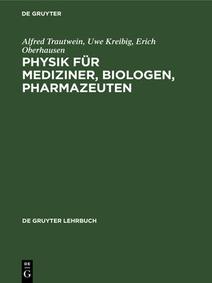 cover image of Physik für Mediziner, Biologen, Pharmazeuten
